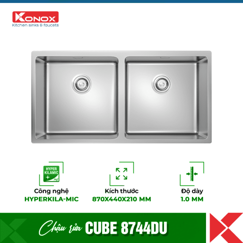 Chậu rửa bát Konox Undermount CUBE 8744DU