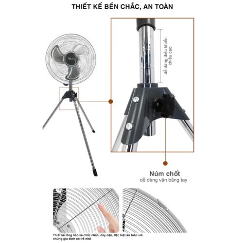 Quạt đứng công nghiệp Sowun SW-823 3 anh quat dung cong nghiep sowun sw823