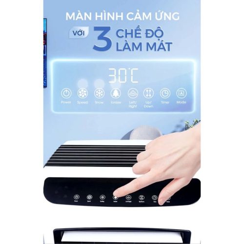 Quạt làm mát không khí Iruka I-99 4 bang dieu khien quat lam mat khong khi iruka i99