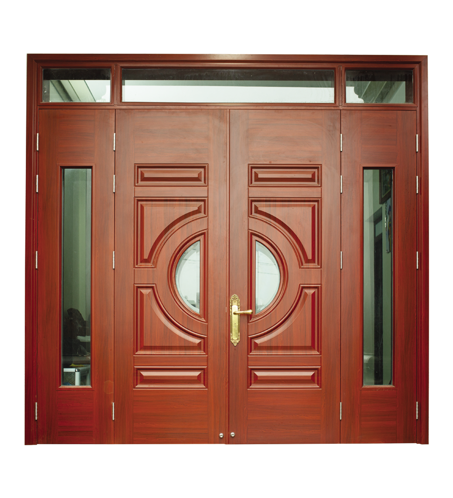 Cửa thép vân gỗ 4 cánh lệch A41-K.H2K-K
