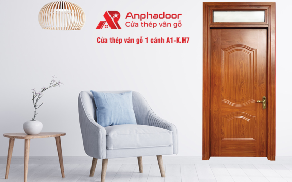 Cửa thép vân gỗ 1 cánh A1-K.H7