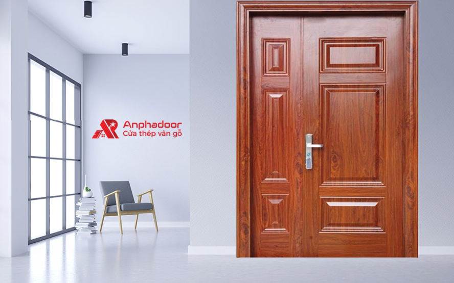 Đặc tính nổi bật cửa thép vân gỗ 2 cánh A21.H1-H1B