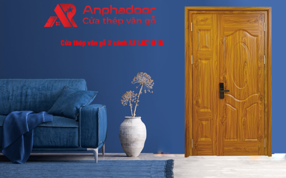 cửa thép vân gỗ Anphadoor