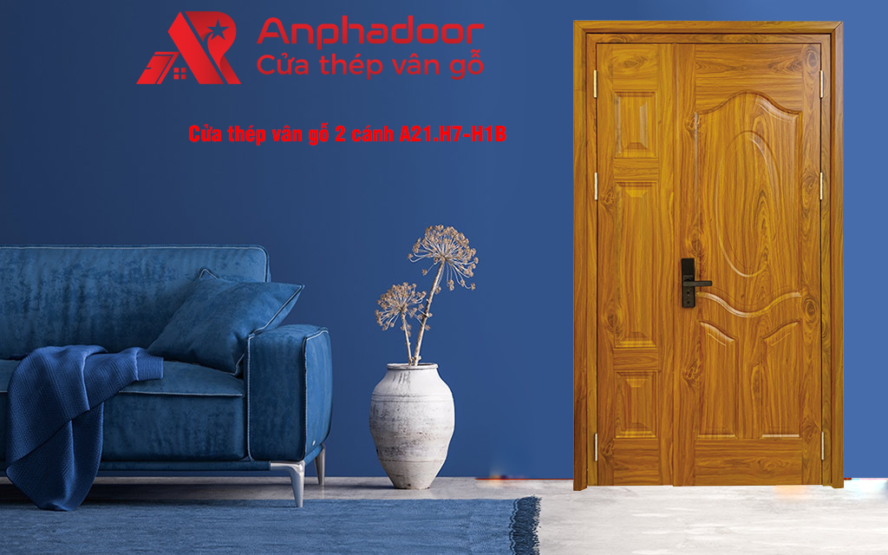 Cửa thép vân gỗ 2 cánh A21.H7-H1B 3 Đặc tính nổi bật cửa thép vân gỗ 2 cánh A21.H7-H1B