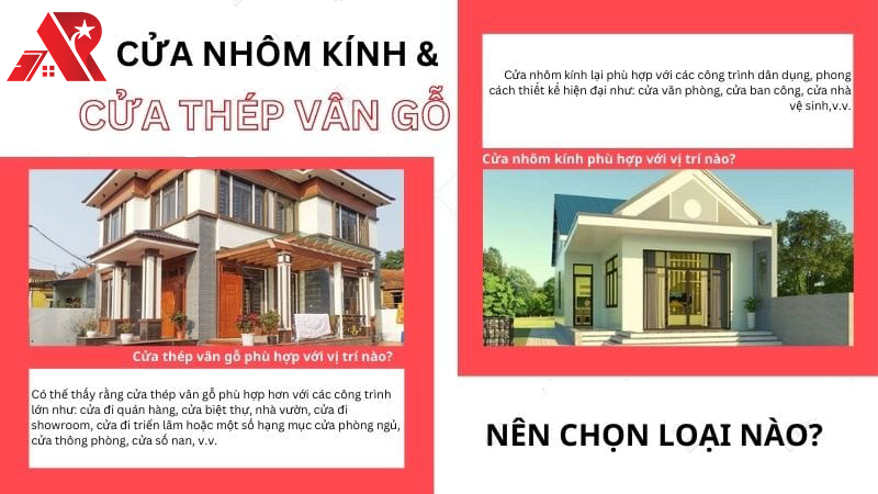 so sanh cua thep van go va cua nhom kinh 2