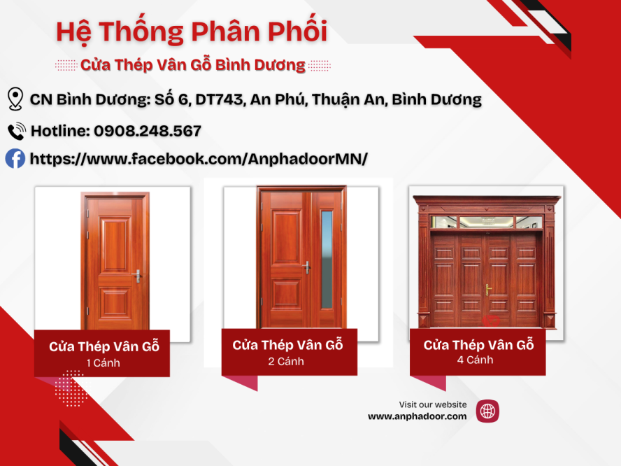 Cửa Thép Vân Gỗ Bình Dương Cửa Thép Vân Gỗ Bình Dương