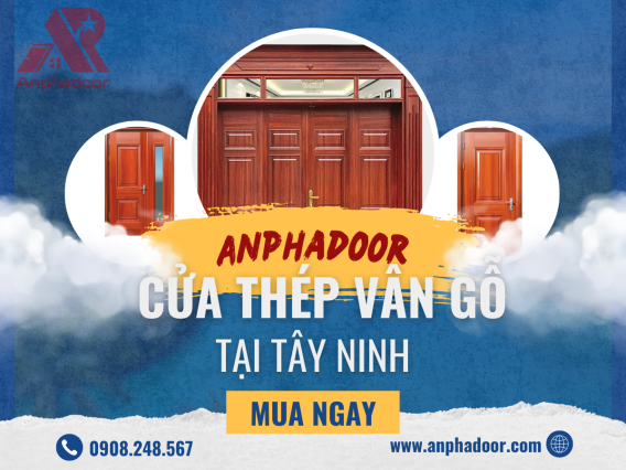 Cửa Thép Vân Gỗ Tây Ninh