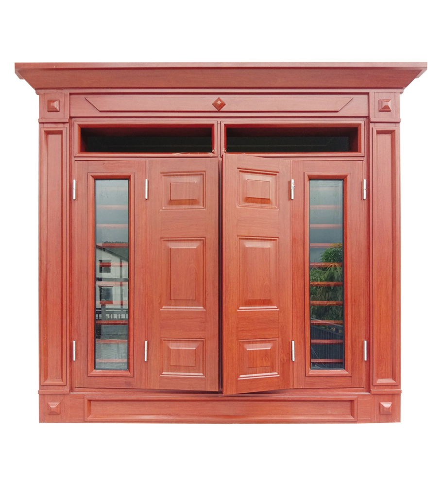 Cửa sổ thép vân gỗ CS4-K.CS2-K