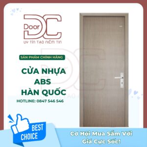 Cửa Nhựa ABS Hàn Quốc DC24.ABS-101.U6405