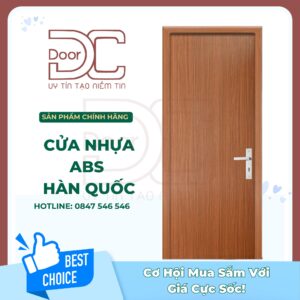 Cửa Nhựa ABS Hàn Quốc DC24.ABS-101.W0901