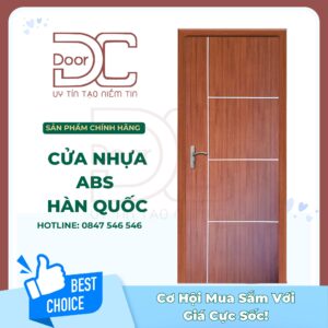Cửa Nhựa ABS Hàn Quốc DC24.ABS-101D