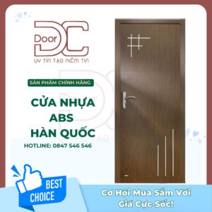Cửa Nhựa ABS Hàn Quốc DC24.ABS-101E