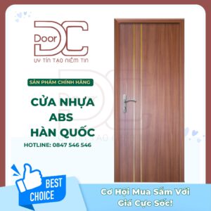Cửa Nhựa ABS Hàn Quốc DC24.ABS-101F