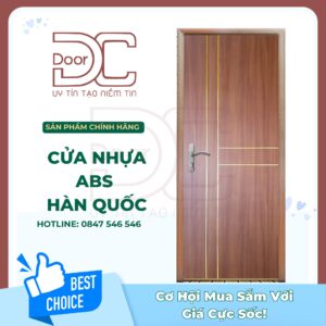 Cửa Nhựa ABS Hàn Quốc DC24.ABS-101G