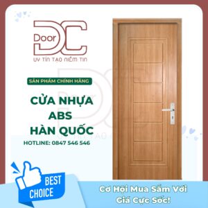 Cửa Nhựa ABS Hàn Quốc DC24.ABS-102.FZ805-2