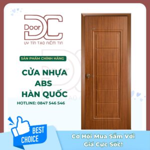Cửa Nhựa ABS Hàn Quốc DC24.ABS-102.W0901
