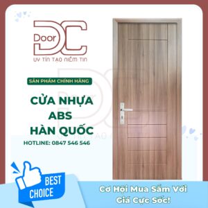 Cửa Nhựa ABS Hàn Quốc DC24.ABS-105.W0901-2