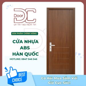 Cửa Nhựa ABS Hàn Quốc DC24.ABS-105.W0901