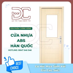 Cửa Nhựa ABS Hàn Quốc DC24.ABS-105A.K0201
