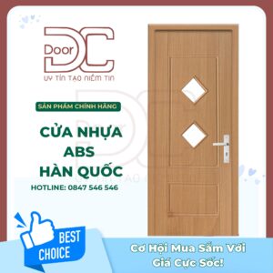 Cửa Nhựa ABS Hàn Quốc DC24.ABS-105B.MQ808
