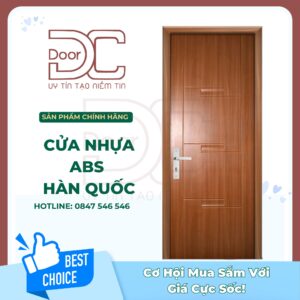 Cửa Nhựa ABS Hàn Quốc DC24.ABS-111.MT104