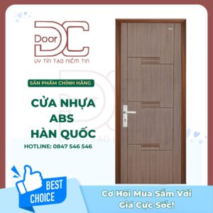 Cửa Nhựa ABS Hàn Quốc DC24.ABS-111.W0901