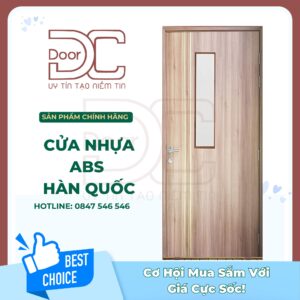 Cửa Nhựa ABS Hàn Quốc DC24.ABS-P1R2G1