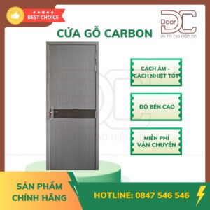 Cửa Gỗ Carbon DC24.Carbon-4