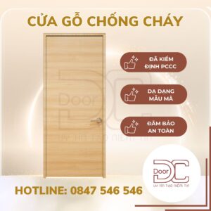 Cửa Gỗ Chống Cháy DC24.GCC-P1.MDFLaminate