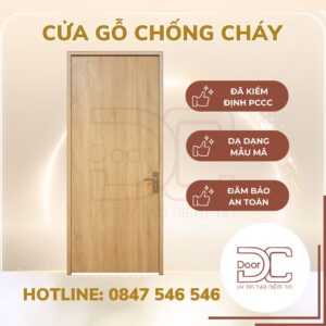 Cửa Gỗ Chống Cháy DC24.GCC-P1.MDFLaminate 3