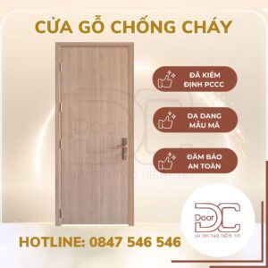 Cửa Gỗ Chống Cháy DC24.GCC-P1.MDFLaminate