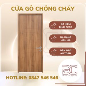 Cửa Gỗ Chống Cháy DC24.GCC-P1.MDFMelamine