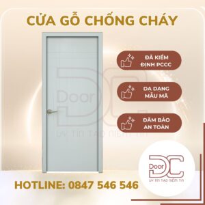 Cửa Gỗ Chống Cháy DC24.GCC-P1R4.C4