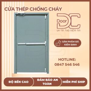 Cửa Thép Chống Cháy DC24.TCC-P1.PULL_.S.XAM_