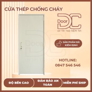 Cửa Thép Chống Cháy DC24.TCC-P1.XAM_