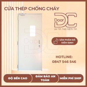 Cửa Thép Chống Cháy DC24.TCC-P1G1.S.TRANG