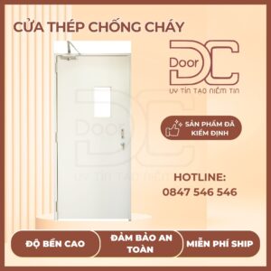 Cửa Thép Chống Cháy DC24.TCC-P1G1.TRANG
