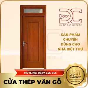 Cửa Thép Vân Gỗ DC24.TVG-1C.1