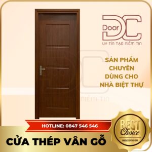 Cửa Thép Vân Gỗ DC24.TVG-1C.10
