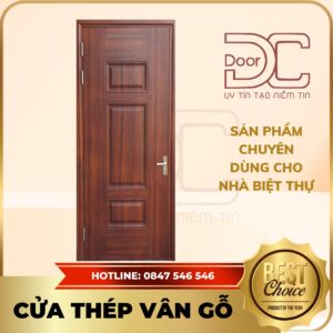 Cửa Thép Vân Gỗ DC24.TVG-1C.12