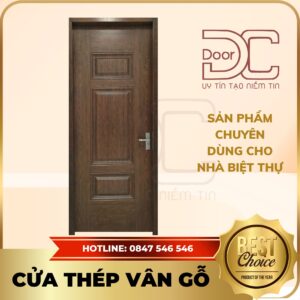 Cửa Thép Vân Gỗ DC24.TVG-1C.13