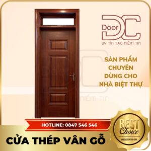 Cửa Thép Vân Gỗ DC24.TVG-1C.14