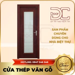 Cửa Thép Vân Gỗ DC24.TVG-1C.17