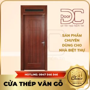 Cửa Thép Vân Gỗ DC24.TVG-1C.18