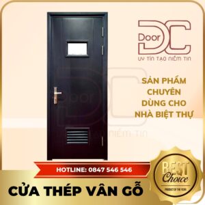 Cửa Thép Vân Gỗ DC24.TVG-1C.20