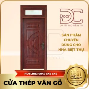 Cửa Thép Vân Gỗ DC24.TVG-1C.22