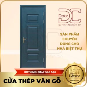 Cửa Thép Vân Gỗ DC24.TVG-1C.25
