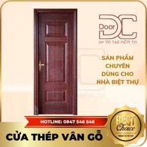 Cửa Thép Vân Gỗ DC24.TVG-1C.26