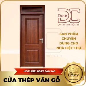 Cửa Thép Vân Gỗ DC24.TVG-1C.28