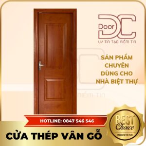 Cửa Thép Vân Gỗ DC24.TVG-1C.3